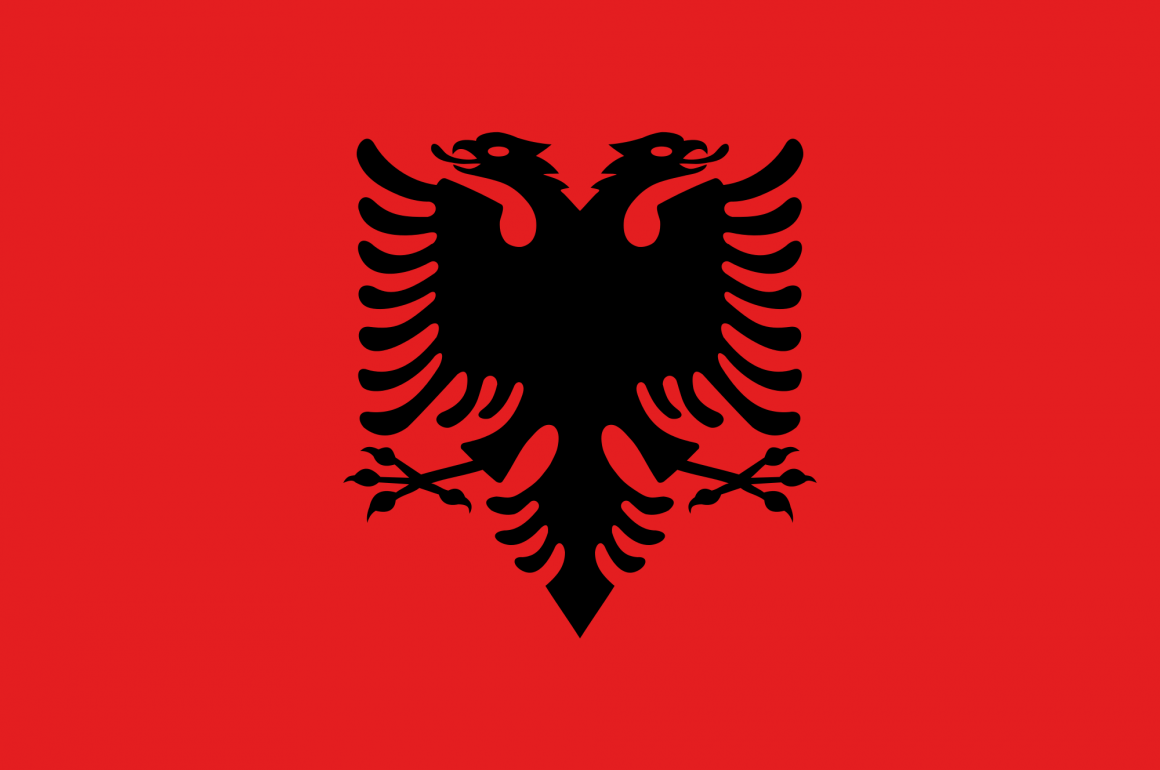 Drapeau de l’ Albanie